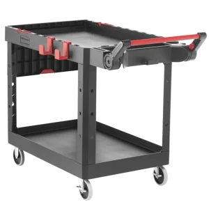 1997208 Rubbermaid Two Shelf Heavy-Duty Utility Cart