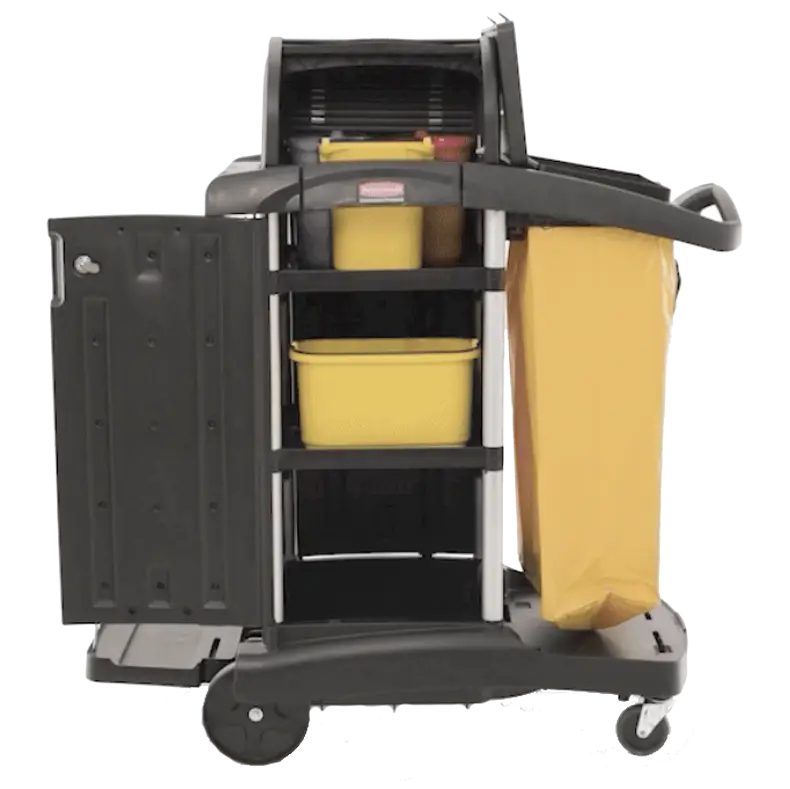 FG9T7500BLA Rubbermaid High-Capacity Janitor Cleaning Cart