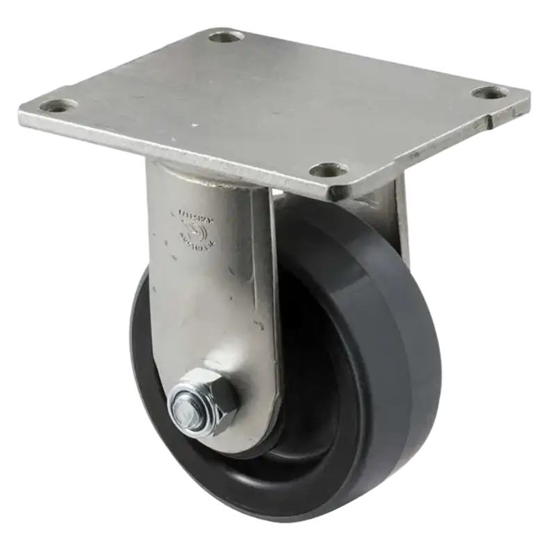 100mm polyurethane fixed castor 400kg - HUR100/OZF