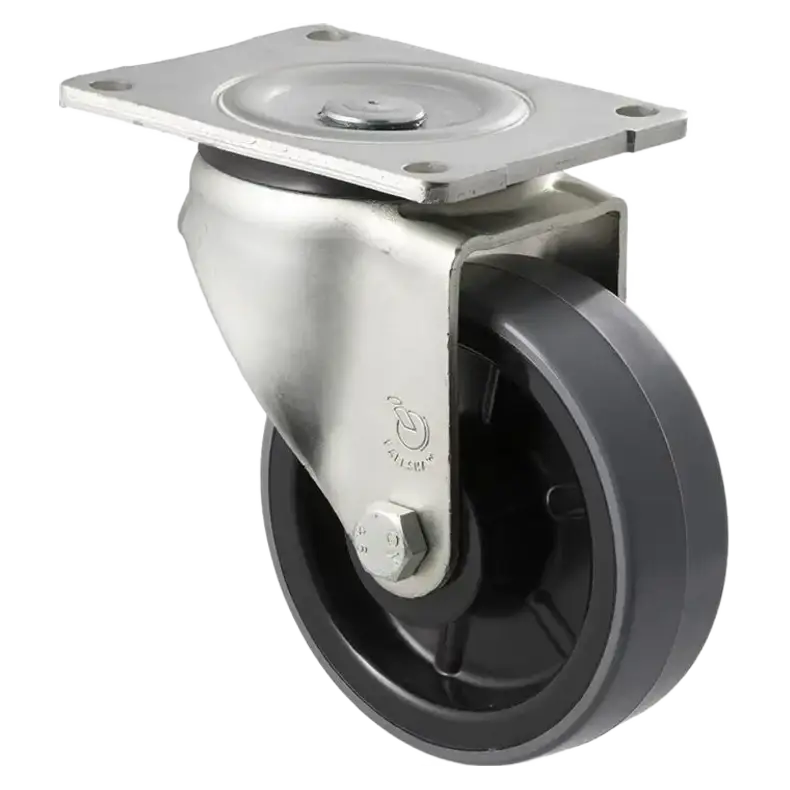 125mm polyurethane swivel castor 400kg - HUR125/OZP